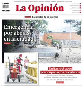 Cover of La Opinion