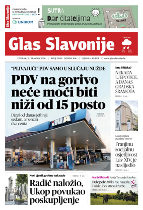 Cover of Glas Slavonije