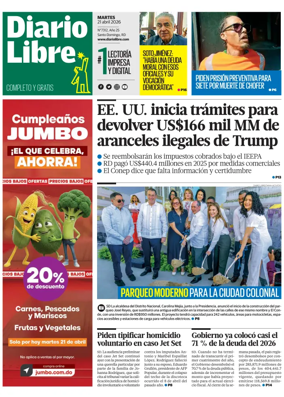 Cover of Diario Libre (Republica Dominicana)