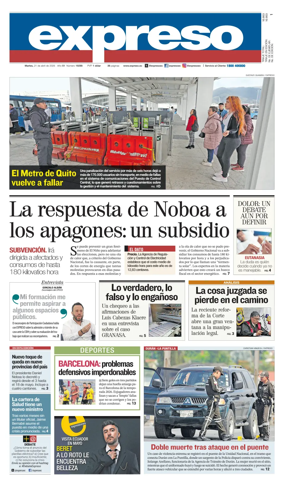 Cover of Diario Expreso