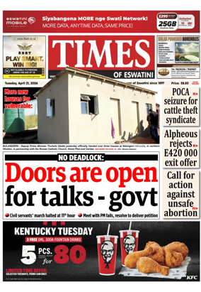 Cover of Times of Eswatini