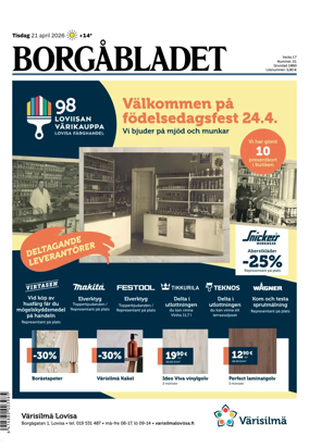 Cover of Borgabladet