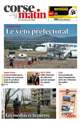 Cover of Corse Matin