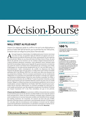 Cover of Decision Bourse