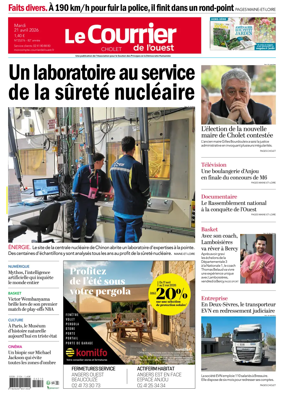 Cover of Le Courrier de l’Ouest (Cholet)