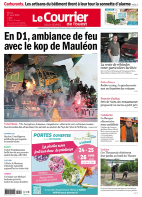 Cover of Le Courrier de l’Ouest (Deux-Sevres)