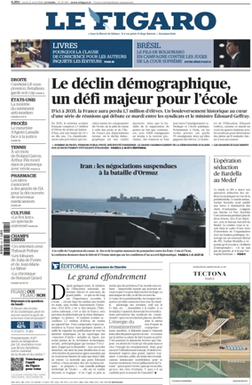 Cover of Le Figaro