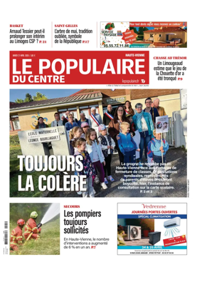 Cover of Le Populaire du Centre (Haute-Vienne)