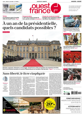 Cover of Ouest France (Angers / Segre)