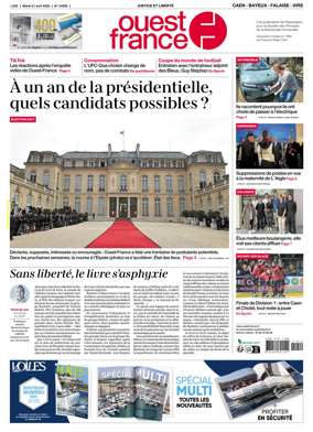 Cover of Ouest France (Caen - Bayeux - Falaise - Vire)