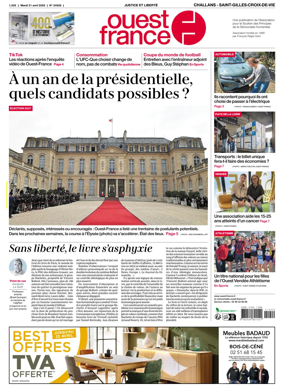 Cover of Ouest France (Challans / Saint-Gilles-Croix-de-Vie)