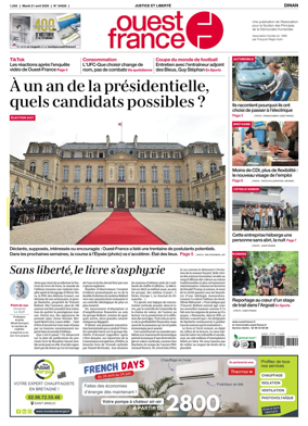 Cover of Ouest France (Dinan)