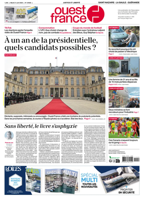 Cover of Ouest France (Saint-Nazaire La Baule Guerande)