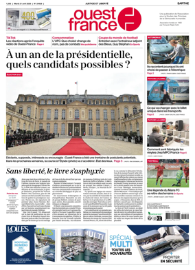 Cover of Ouest France (Sarthe)