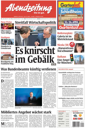 Cover of Abendzeitung Munchen