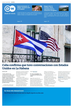 Cover of Deutsche Welle (Spanish edition)