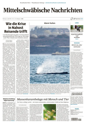 Cover of Mittelschwaebische Nachrichten