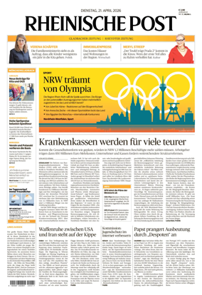 Cover of Rheinische Post - Monchengladbach and Korschenbroich