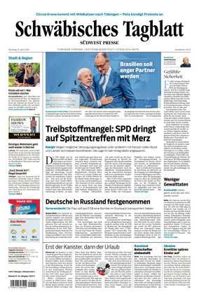 Cover of Schwabisches Tagblatt - Tubinger Chronik