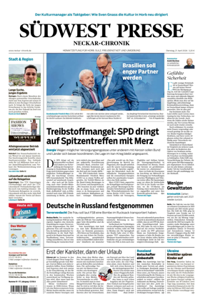 Cover of SUDWEST PRESSE - Neckar-Chronik