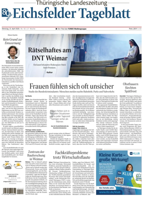 Cover of Thuringische Landeszeitung (Eichsfeld)
