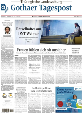 Cover of Thuringische Landeszeitung (Gotha)