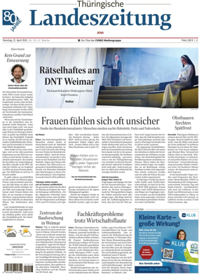 Cover of Thuringische Landeszeitung (Jena)