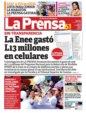 Cover of Diario La Prensa