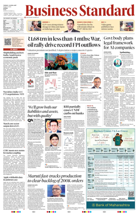 Cover of Business Standard