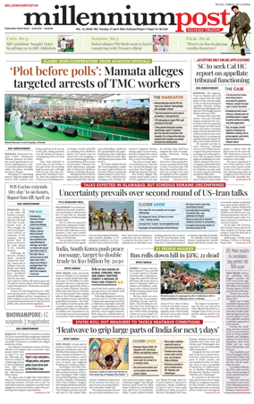 Cover of Millennium Post (Kolkata)