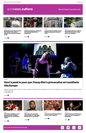 Cover of Euronews Culture and Sport Compiled Edition
