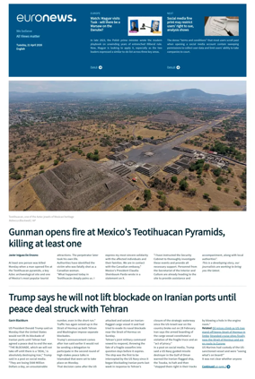 Cover of EuroNews (English Edition)