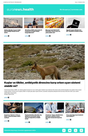 Cover of Euronews Health (Turkish) Compiled Edition