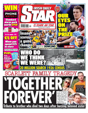 Cover of Irish Daily Star