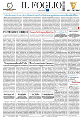 Cover of Il Foglio Quotidiano