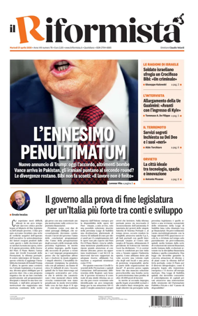 Cover of Il Riformista (Italy)