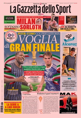Cover of La Gazzetta dello Sport - Napoli