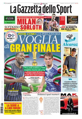 Cover of La Gazzetta dello Sport - Roma