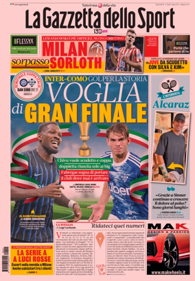 Cover of La Gazzetta dello Sport