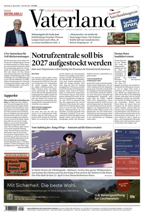 Cover of Liechtensteiner Vaterland