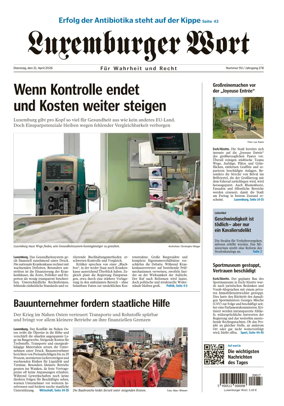 Cover of Luxemburger Wort