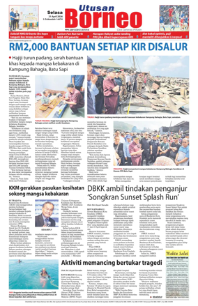 Cover of Utusan Borneo (Sabah)