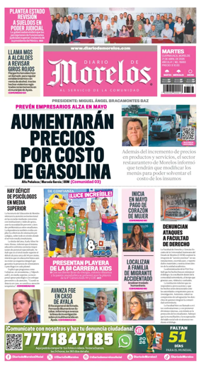 Cover of Diario de Morelos