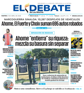 Cover of El Debate de Los Mochis