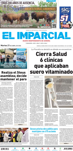 Cover of El Imparcial