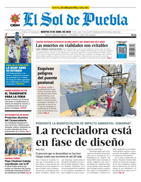 Cover of El Sol de Puebla