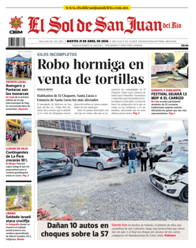 Cover of El Sol de San Juan del Rio