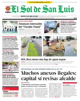 Cover of El Sol de San Luis Potosi