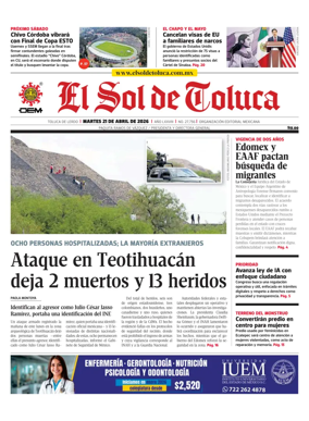 Cover of El Sol de Toluca