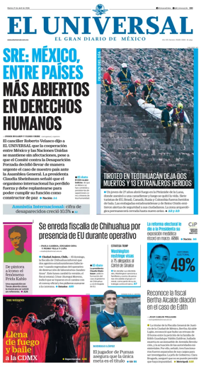 Cover of El Universal